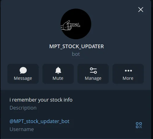 MPT watch sales assistant bot conversation